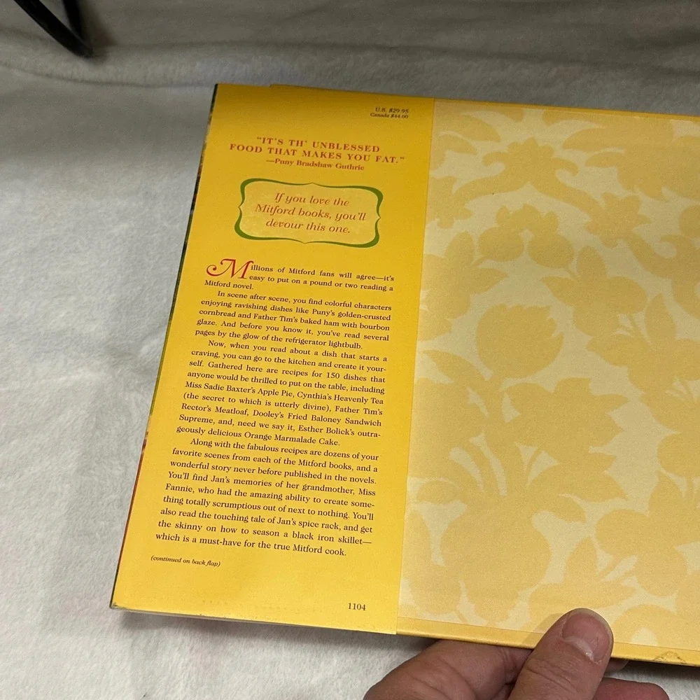 Jan Karon Mitford Cookbook & Kitchen Reader‎ 2004 First Edition Y2K Cottagecore